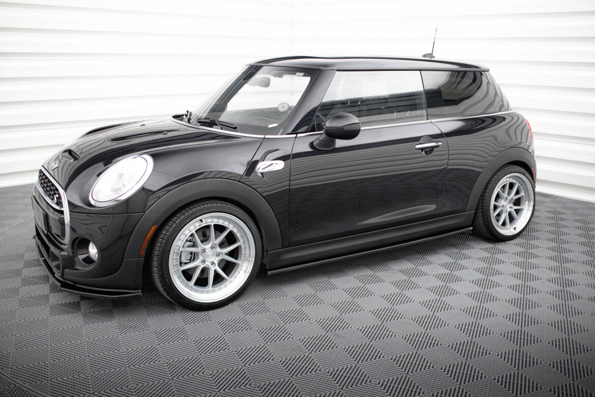 Seitenschweller Ansatz (Paar) passend für Mini Cooper S F56 / F56 FL schwarz Hochglanz