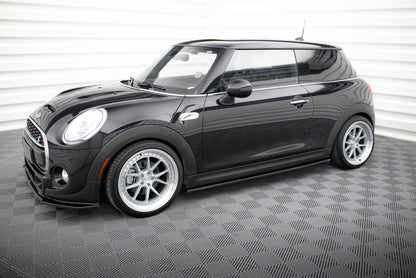 Seitenschweller Ansatz (Paar) passend für Mini Cooper S F56 / F56 FL schwarz Hochglanz