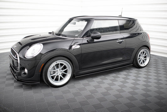 Seitenschweller Ansatz (Paar) passend für Mini Cooper S F56 / F56 FL schwarz Hochglanz