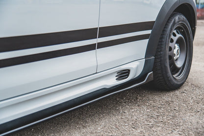 Seitenschweller Ansatz (Paar) passend für Mini Countryman Mk1 JCW schwarz Hochglanz