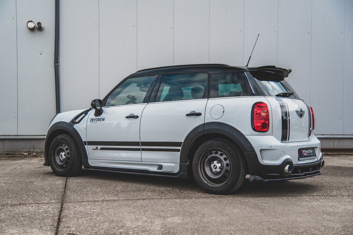 Seitenschweller Ansatz (Paar) passend für Mini Countryman Mk1 JCW schwarz matt