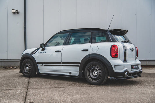 Seitenschweller Ansatz (Paar) passend für Mini Countryman Mk1 JCW schwarz matt