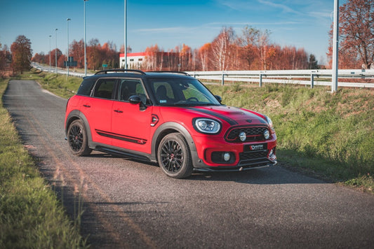 Seitenschweller Ansatz (Paar) passend für Mini Countryman Mk2 F60 JCW schwarz matt