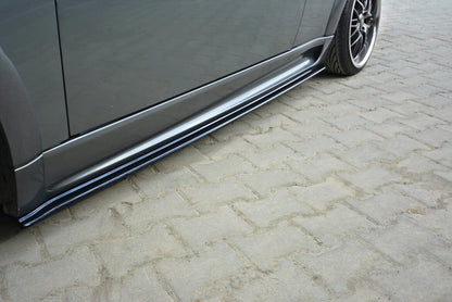 Seitenschweller Ansatz (Paar) passend für Mini R53 Cooper S JCW schwarz Hochglanz