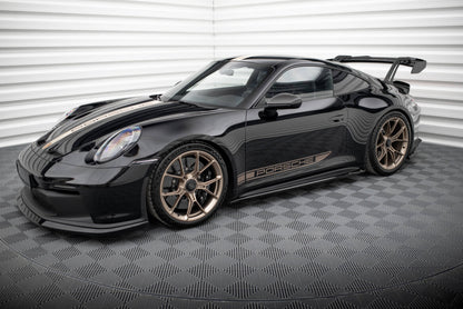 Seitenschweller Ansatz (Paar) passend für Porsche 911 992 GT3 schwarz Hochglanz