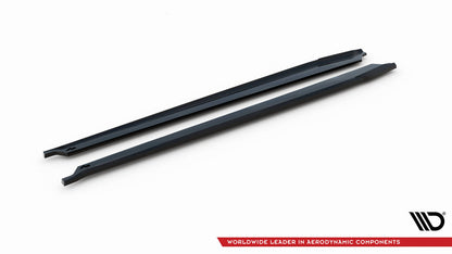 Seitenschweller Ansatz (Paar) passend für Porsche 911 992 GT3 schwarz Hochglanz