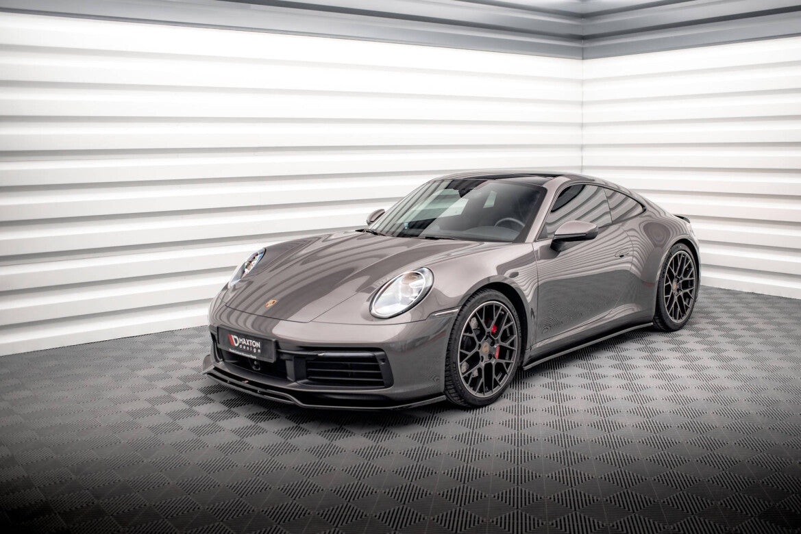 Seitenschweller Ansatz (Paar) passend für Porsche 911 Carrera 4S 992 schwarz Hochglanz