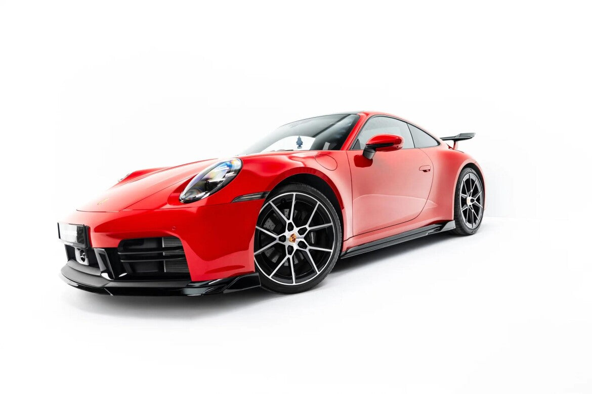 Seitenschweller Ansatz (Paar) passend für Porsche 911 Carrera Aero / Carrera GTS SportDesign 992 Facelift schwarz Hochglanz