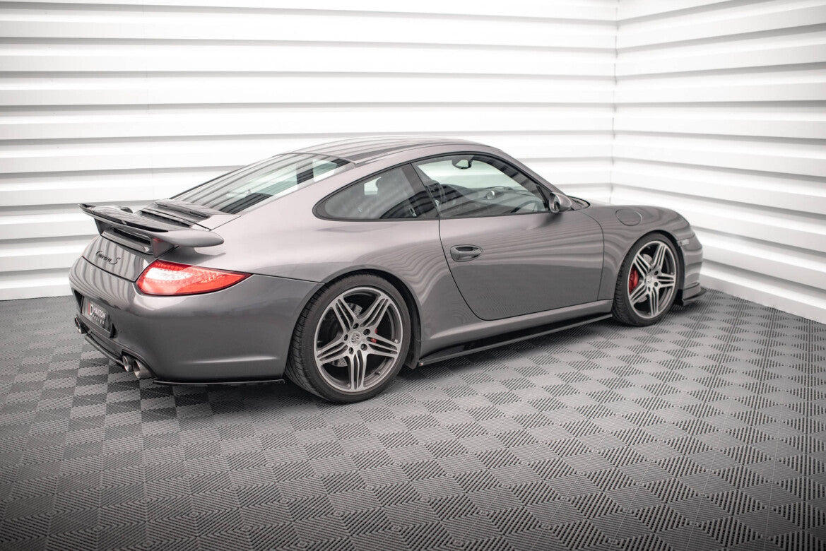 Seitenschweller Ansatz (Paar) passend für Porsche 911 Carrera / Carrera GTS 997 FL schwarz Hochglanz