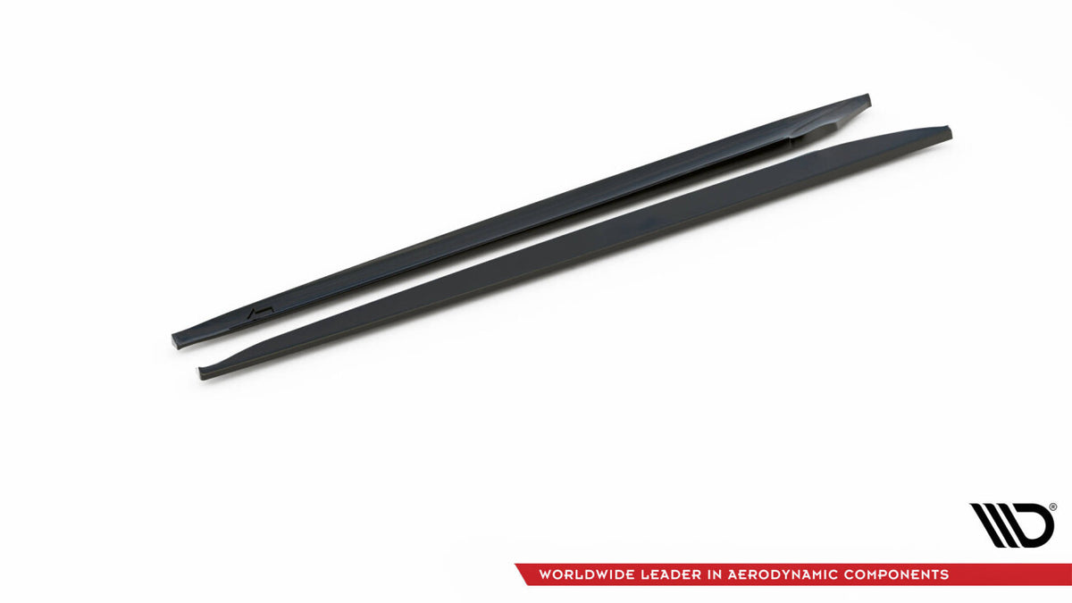 Seitenschweller Ansatz (Paar) passend für Porsche 911 Carrera / Carrera GTS 997 FL schwarz Hochglanz