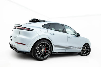 Seitenschweller Ansatz (Paar) passend für Porsche Cayenne GTS / Turbo Sport Pack / Turbo E-Hybrid GT Pack Coupe Mk3 Facelift schwarz Hochglanz