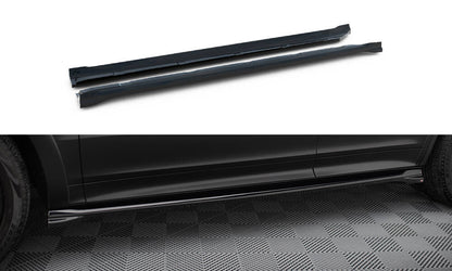 Seitenschweller Ansatz (Paar) passend für Porsche Cayenne Sport Design Mk3 / Standard Mk3 FL schwarz Hochglanz