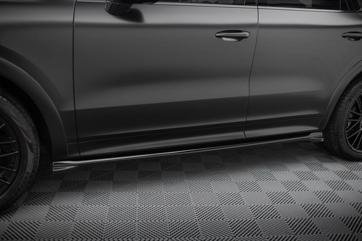Seitenschweller Ansatz (Paar) passend für Porsche Cayenne Sport Design Mk3 / Standard Mk3 FL schwarz Hochglanz