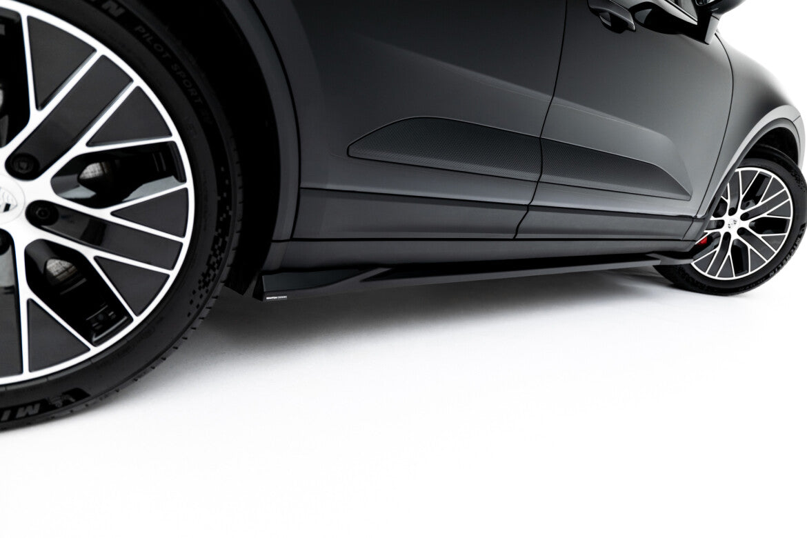 Seitenschweller Ansatz (Paar) passend für Porsche Macan EV Mk1 schwarz Hochglanz