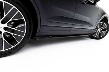 Seitenschweller Ansatz (Paar) passend für Porsche Macan EV Mk1 schwarz Hochglanz