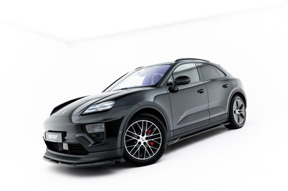 Seitenschweller Ansatz (Paar) passend für Porsche Macan EV Mk1 schwarz Hochglanz