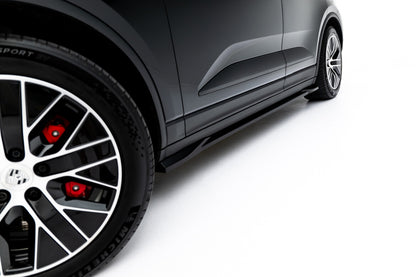 Seitenschweller Ansatz (Paar) passend für Porsche Macan EV Mk1 schwarz Hochglanz