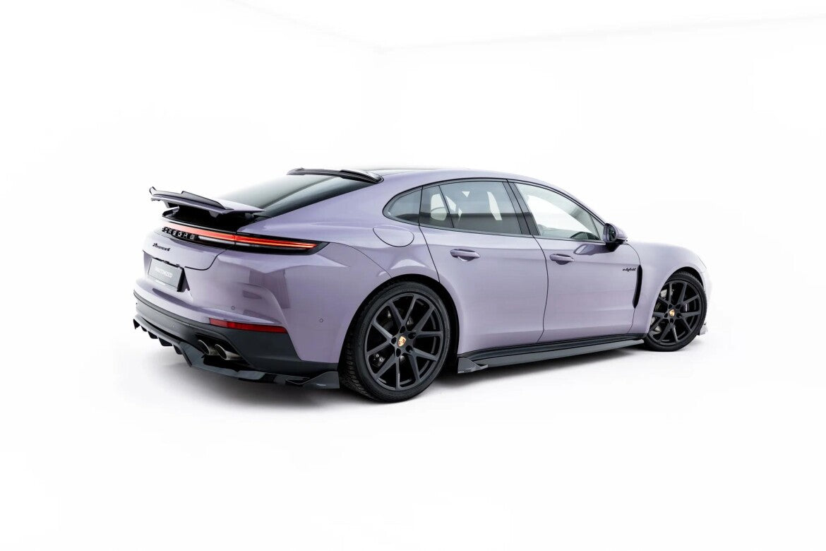 Seitenschweller Ansatz (Paar) passend für Porsche Panamera 4 / 4S E-Hybrid / 4 E-Hybrid 972 schwarz Hochglanz
