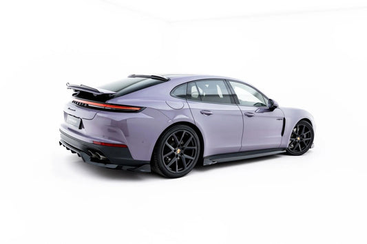 Seitenschweller Ansatz (Paar) passend für Porsche Panamera 4 / 4S E-Hybrid / 4 E-Hybrid 972 schwarz Hochglanz