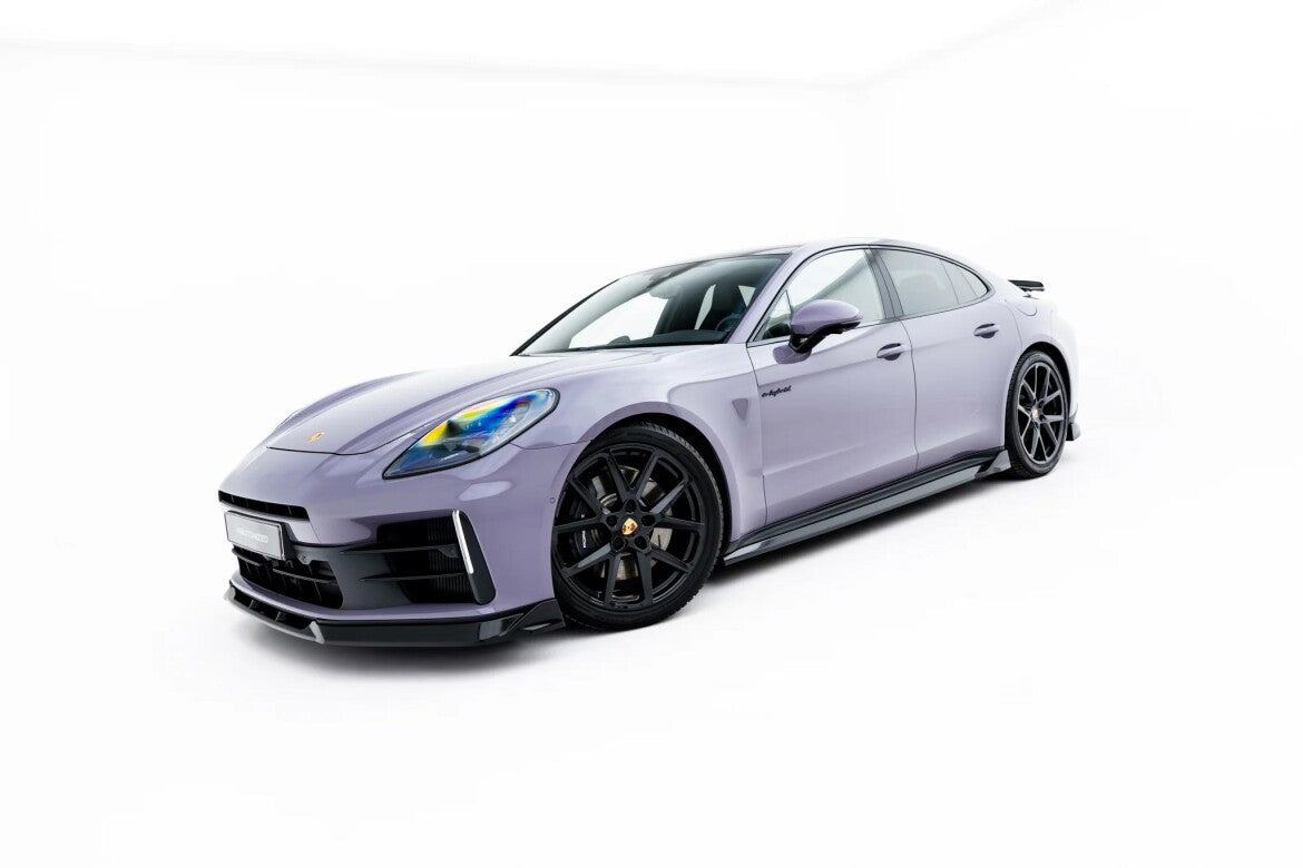 Seitenschweller Ansatz (Paar) passend für Porsche Panamera 4 / 4S E-Hybrid / 4 E-Hybrid 972 schwarz Hochglanz