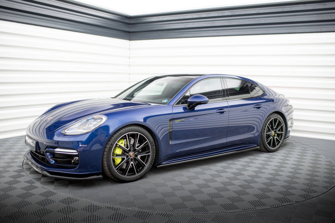 Seitenschweller Ansatz (Paar) passend für Porsche Panamera GTS Sport Turismo 971 FL schwarz Hochglanz