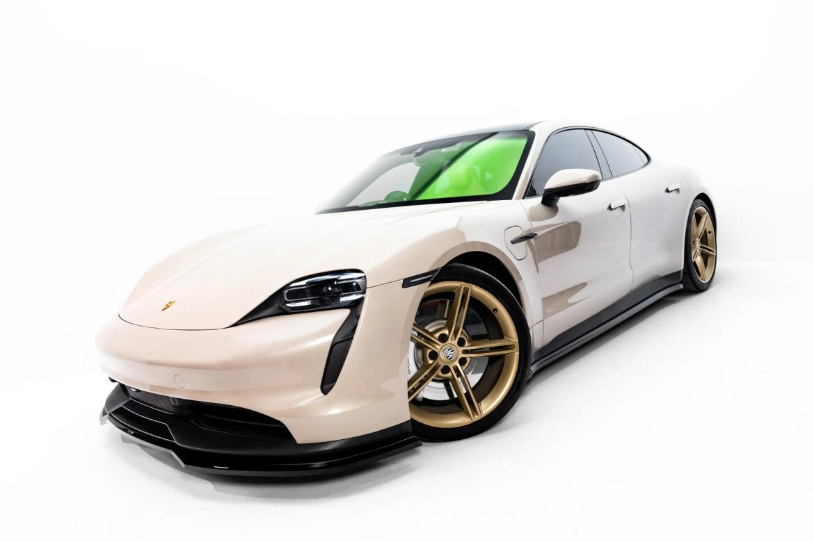 Seitenschweller Ansatz (Paar) passend für Porsche Taycan / Taycan 4 / Taycan 4S / Taycan GTS Mk1  schwarz Hochglanz