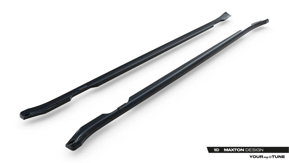 Seitenschweller Ansatz (Paar) passend für Porsche Taycan / Taycan 4 / Taycan 4S / Taycan GTS Mk1  schwarz Hochglanz