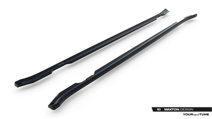 Seitenschweller Ansatz (Paar) passend für Porsche Taycan / Taycan 4 / Taycan 4S / Taycan GTS Mk1  schwarz Hochglanz