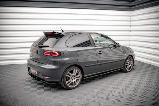 Seitenschweller Ansatz (Paar) passend für Seat Ibiza CUPRA Mk3 schwarz Hochglanz
