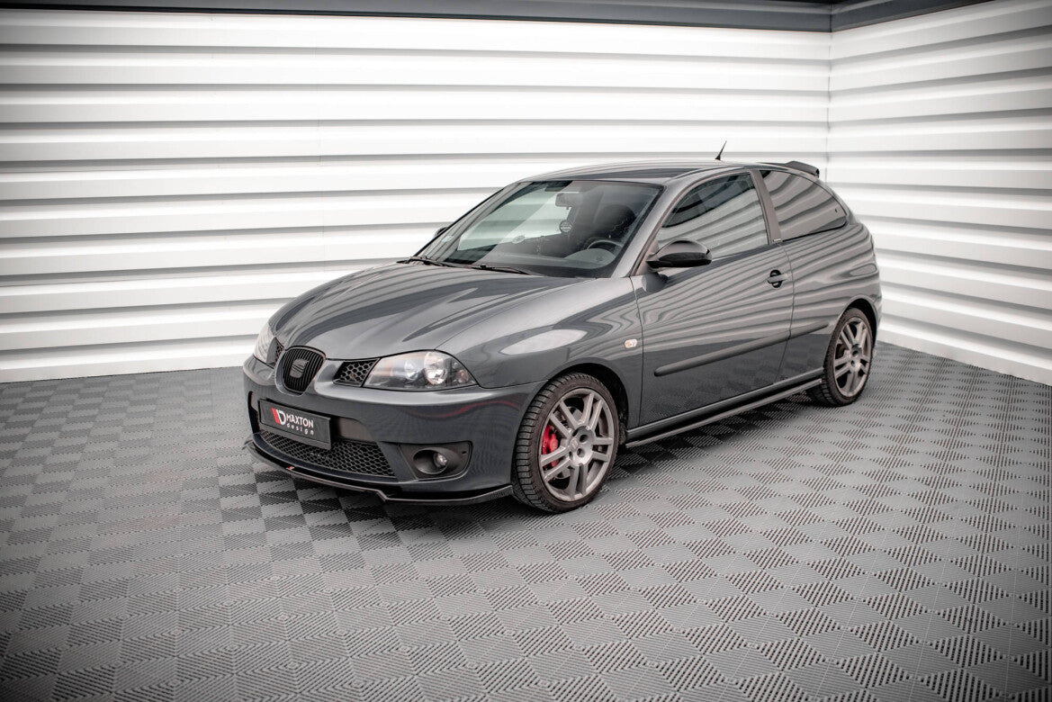 Seitenschweller Ansatz (Paar) passend für Seat Ibiza CUPRA Mk3 schwarz Hochglanz