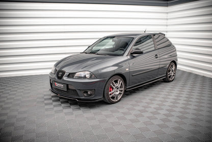Seitenschweller Ansatz (Paar) passend für Seat Ibiza CUPRA Mk3 schwarz Hochglanz