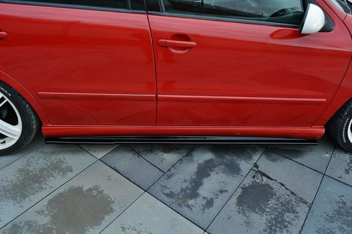 Seitenschweller Ansatz (Paar) passend für Seat Leon Mk1 CUPRA schwarz Hochglanz