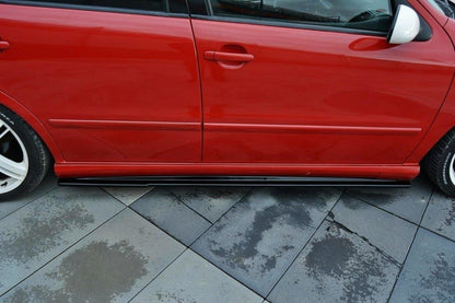 Seitenschweller Ansatz (Paar) passend für Seat Leon Mk1 CUPRA schwarz Hochglanz