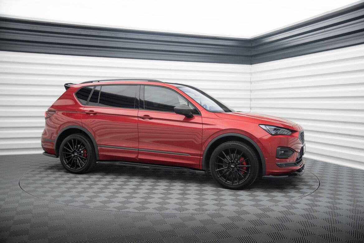 Seitenschweller Ansatz (Paar) passend für Seat Tarraco FR Mk1 schwarz Hochglanz