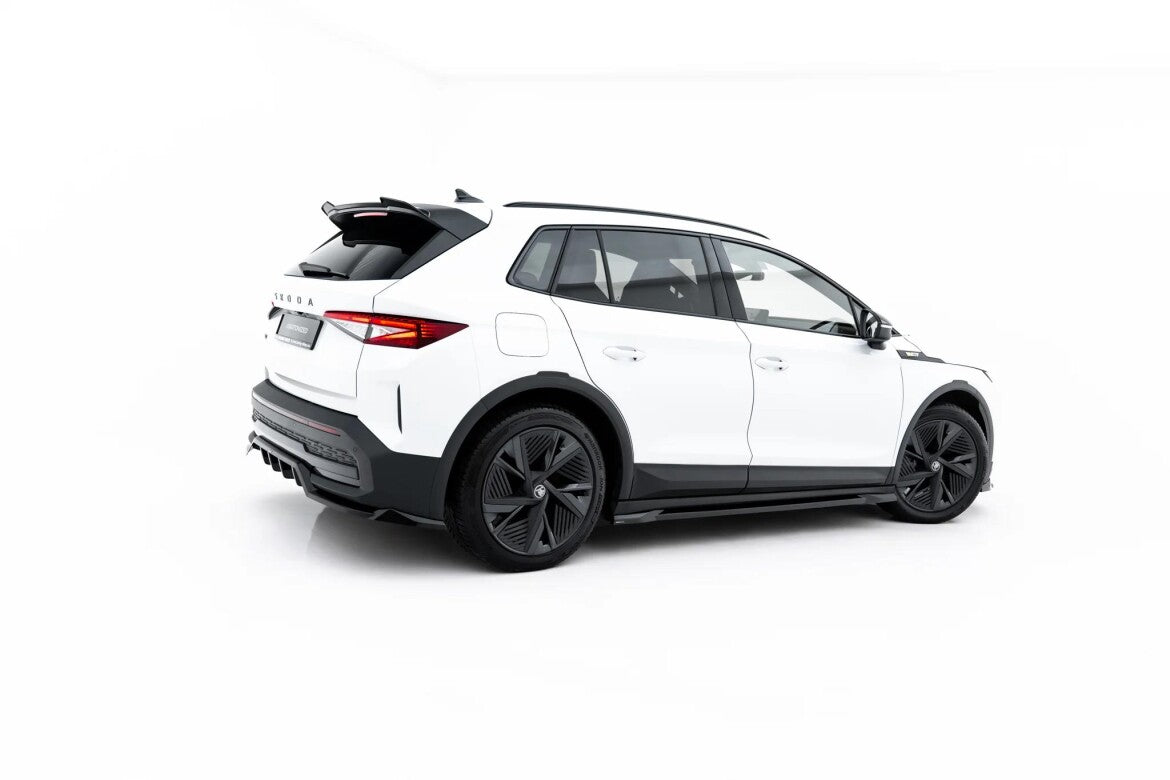 Seitenschweller Ansatz (Paar) passend für Skoda Elroq RS Mk1 schwarz Hochglanz