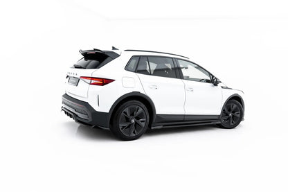 Seitenschweller Ansatz (Paar) passend für Skoda Elroq RS Mk1 schwarz Hochglanz