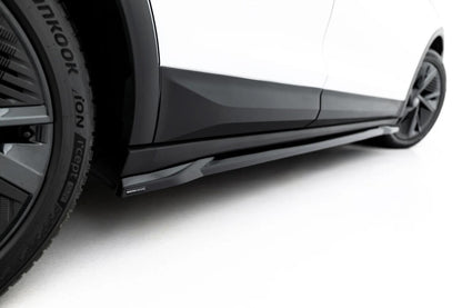 Seitenschweller Ansatz (Paar) passend für Skoda Elroq RS Mk1 schwarz Hochglanz