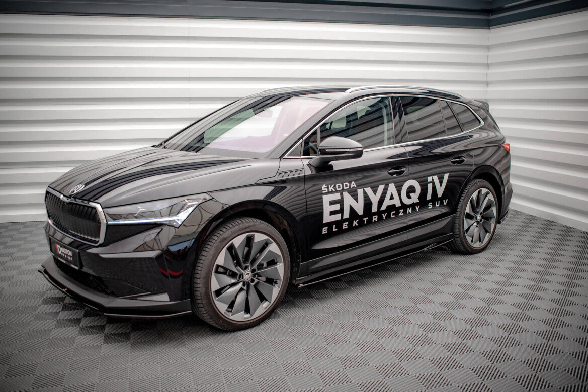 Seitenschweller Ansatz (Paar) passend für Skoda Enyaq iV Carbon Look
