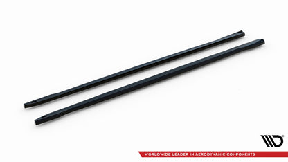 Seitenschweller Ansatz (Paar) passend für Skoda Fabia Monte Carlo Mk4 schwarz Hochglanz