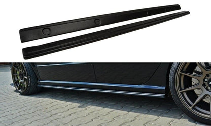 Seitenschweller Ansatz (Paar) passend für Skoda Fabia RS Mk1 schwarz Hochglanz