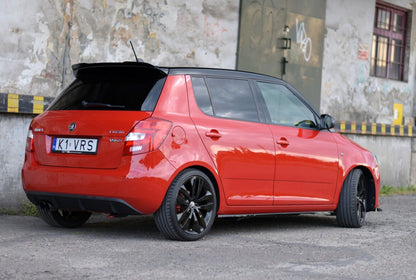 Seitenschweller Ansatz (Paar) passend für Skoda Fabia RS Mk2 schwarz Hochglanz