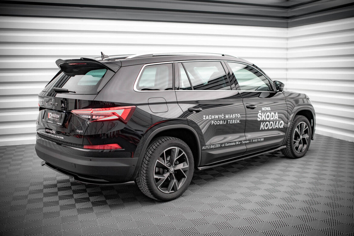 Seitenschweller Ansatz (Paar) passend für Skoda Kodiaq Mk1 FL schwarz Hochglanz