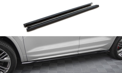 Seitenschweller Ansatz (Paar) passend für Skoda Kodiaq RS Mk1 / Mk1 FL schwarz Hochglanz