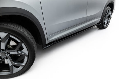 Seitenschweller Ansatz (Paar) passend für Skoda Kodiaq Sportline Mk2 schwarz Hochglanz