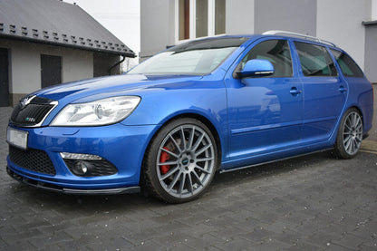 Seitenschweller Ansatz (Paar) passend für Skoda Octavia RS Mk2 / Mk2 FL schwarz Hochglanz