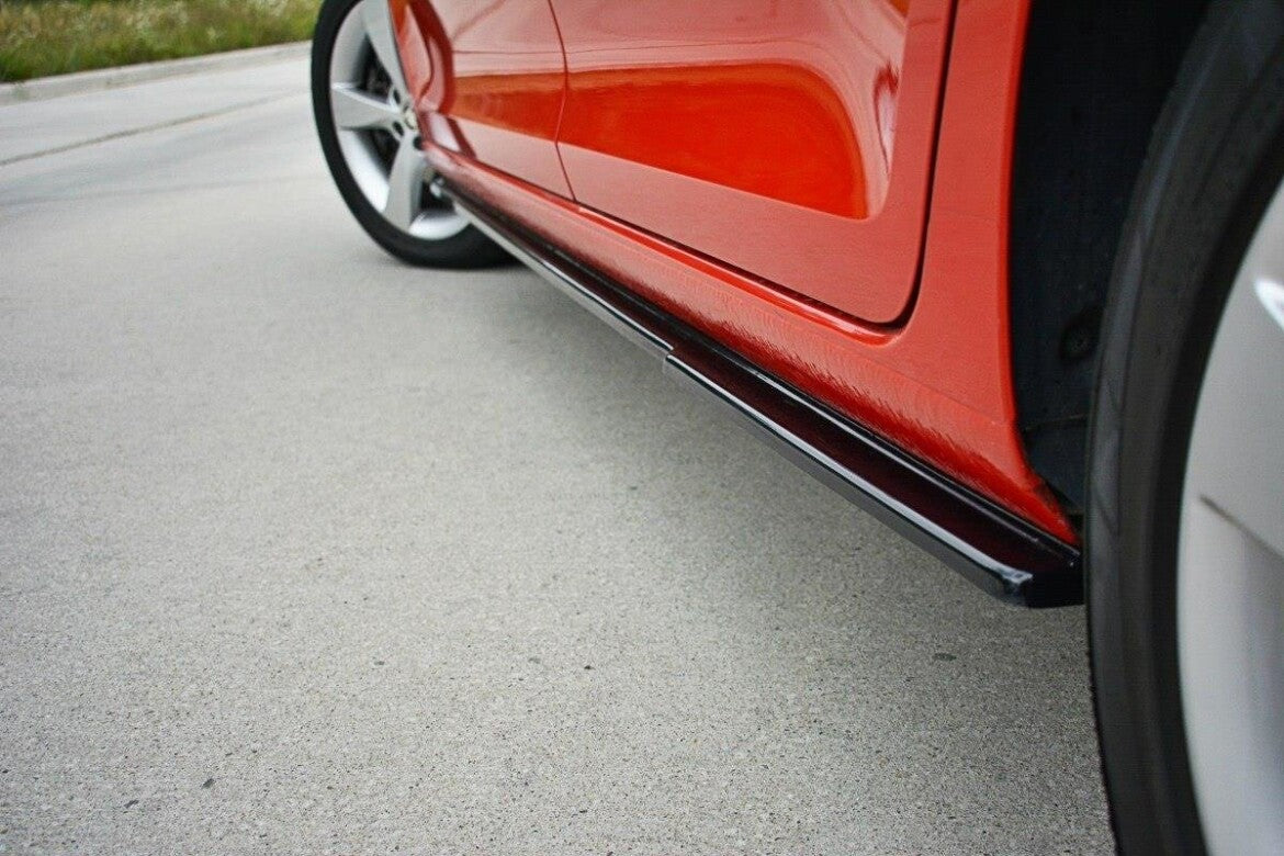 Seitenschweller Ansatz (Paar) passend für Skoda Rapid Carbon Look