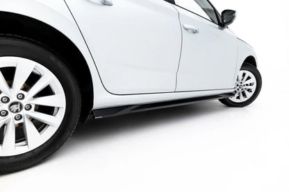 Seitenschweller Ansatz (Paar) passend für Skoda Scala Mk1 Facelift schwarz Hochglanz
