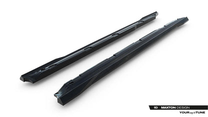 Seitenschweller Ansatz (Paar) passend für Skoda Scala Mk1 Facelift schwarz Hochglanz
