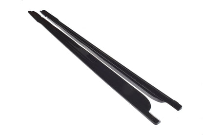 Seitenschweller Ansatz (Paar) passend für Skoda Superb Liftback / Combi Mk3 FL schwarz Hochglanz