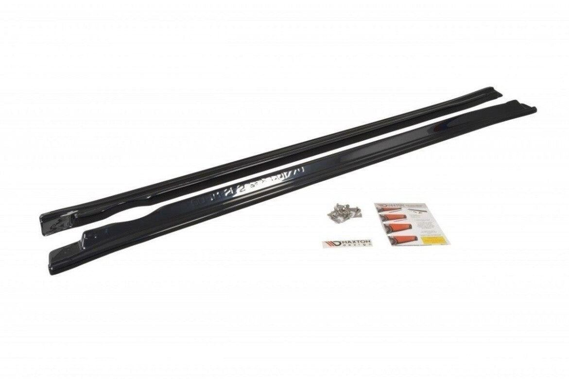 Seitenschweller Ansatz (Paar) passend für Subaru Impreza II WRX schwarz Hochglanz